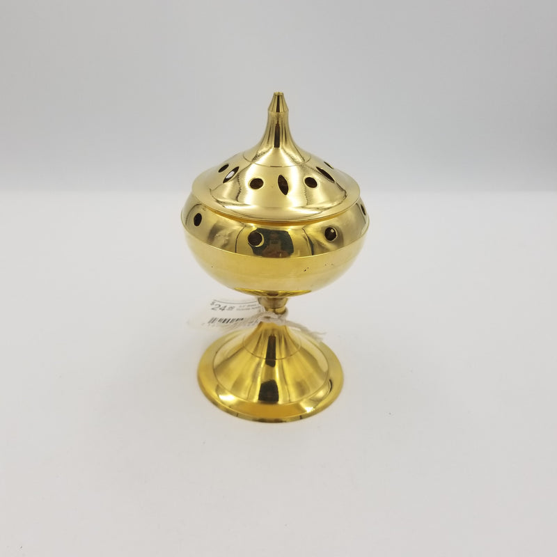 5.5" Brass Lobandan / Incense holder