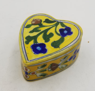 Blue Pottery Box Heart