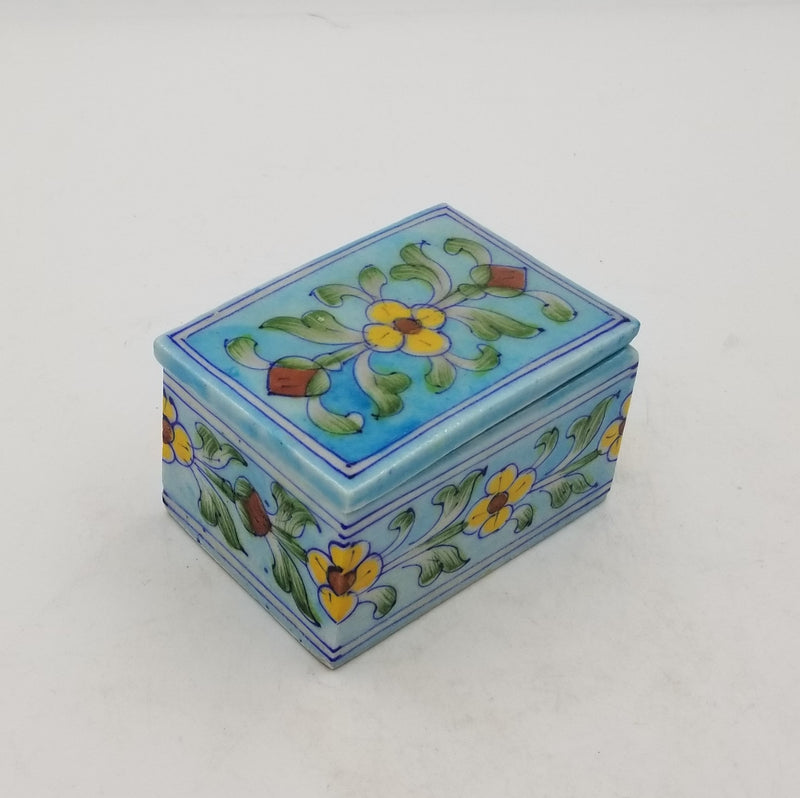 Blue Pottery Box Rectangle